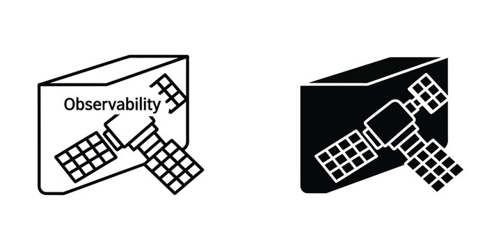 Satellite observability illustration with space station