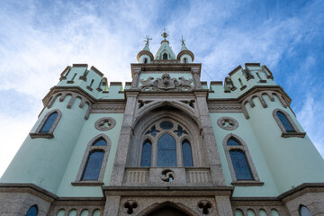 Obraz premium Fiscal Island, in Rio de Janeiro, is a historic neo-Gothic palace, famous for hosting the last ball of the Empire.