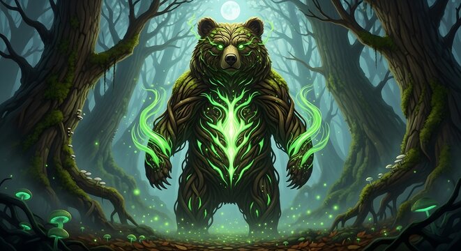 wolf in the forest