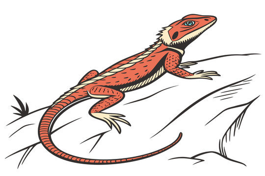 Crocodile and snake vector design