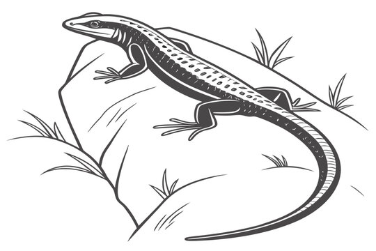 Crocodile and snake vector design