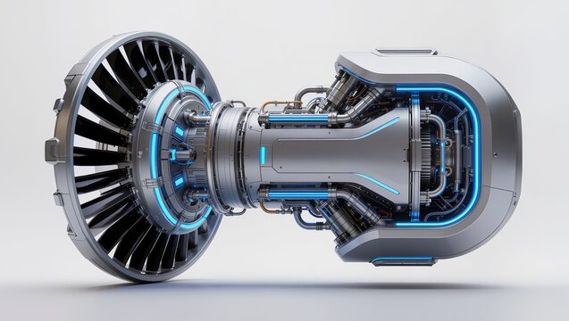 Futuristic Turbine Reactor Engine