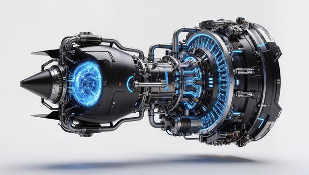 Futuristic Turbine Reactor Engine