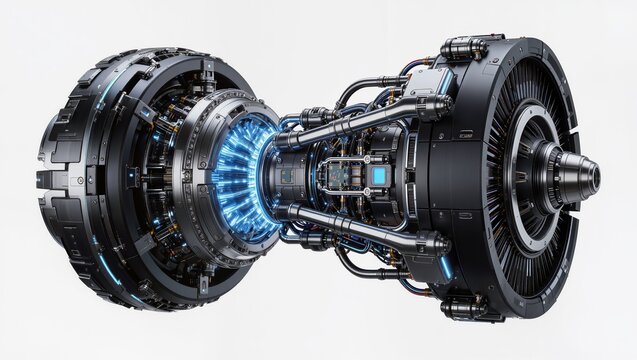 Futuristic Turbine Reactor Engine