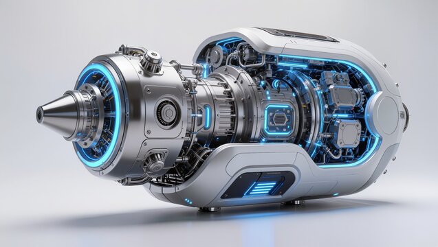Futuristic Turbine Reactor Engine