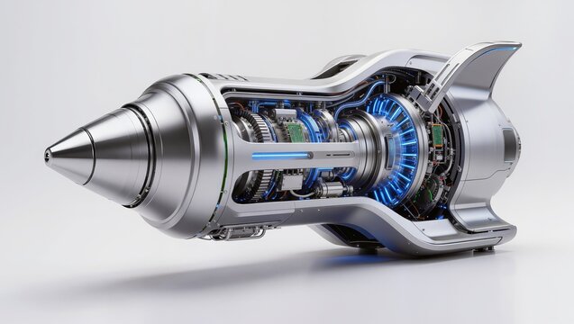 Futuristic Turbine Reactor Engine