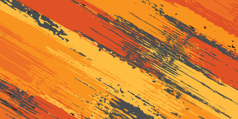 Sublimation jersey design vector brush modern grunge camouflage background paint splash splashes bold stripes brush orange stripes abstract. eps 10 © Samsul