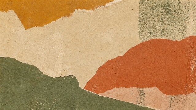 Earth tone abstract background with grainy paper texture and mou