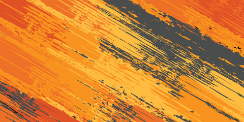 Sublimation jersey design vector brush modern grunge camouflage background paint splash splashes bold stripes brush orange stripes abstract. eps 10 © Samsul