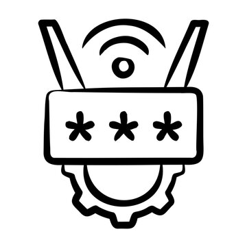 Ip Configuration Icon - Handdrawn