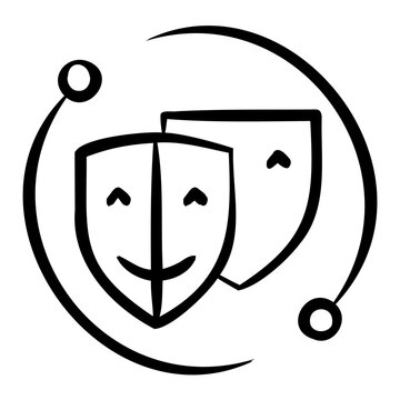 Subnet Mask Icon - Handdrawn