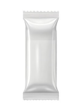 white blank flow pack wrapper mockup  