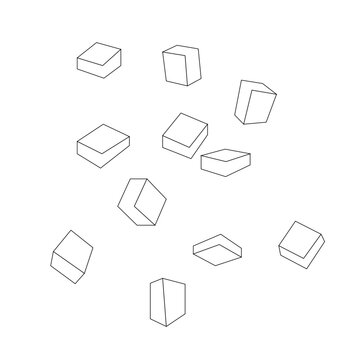 Rock sugar line icon vector illustration