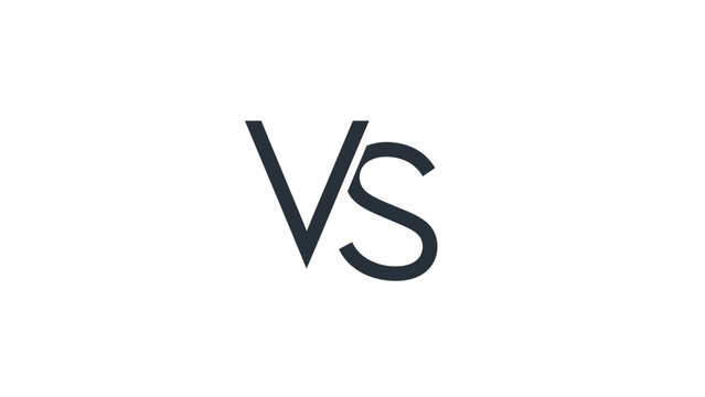 Versus Vs Symbol Sign.