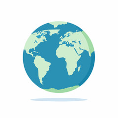 Fototapeta premium Stylized Illustration of Planet Earth