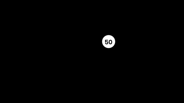 Simple envelope reveal animation with Message counter badge on White and Black Background