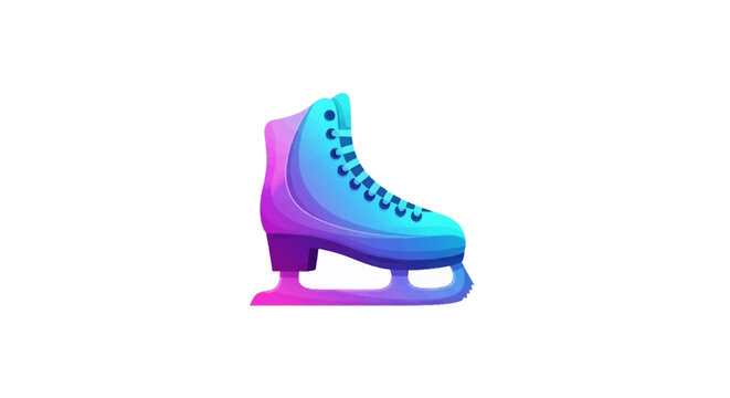 Colorful Ice Skating Boot Accessory.