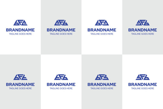 Letters BFE EFB BFJ JFB BFT TFB BFS SFB Logo Set