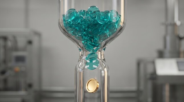Business Bottleneck and Revenue Conversion Funnel &mdash; Abstract Data Filtration and Process Optimization Concept