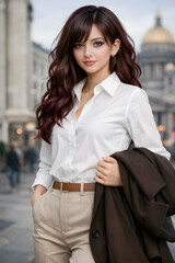 Fototapeta premium office girl outfit idea
