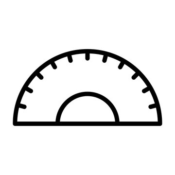 Protractor Vector Icon