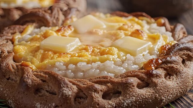 Delicious Homemade Cottage Cheese Pie with Pineapple Topping.