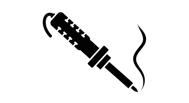 Cigar with smoke rising slowly.