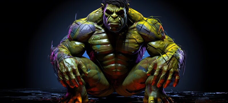 ogre orc humanidad full body ,generative AI