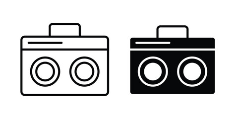 Boombox icon for graphic and web © Cristiane