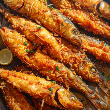 Traditional Golden Crispy Fried Fish