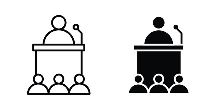 Convention icon for graphic and web
