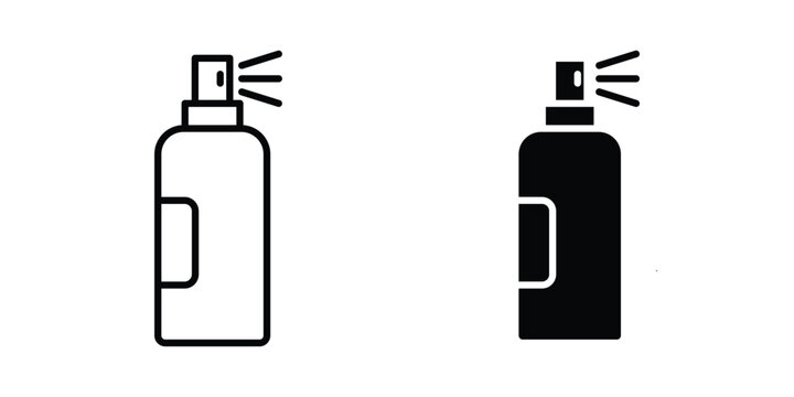 Hair spray icon for graphic and web