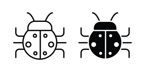Fototapeta premium Ladybug icon for graphic and web