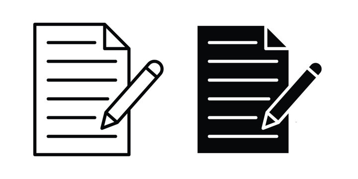 Notes icon for graphic and web