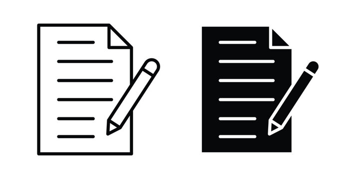Notes icon for graphic and web