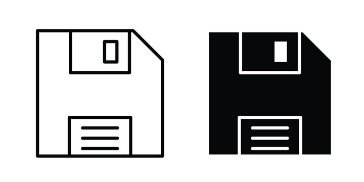 Save file icon for graphic and web
