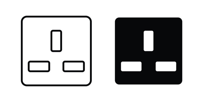 Socket Outlet icon for graphic and web