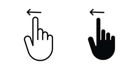 Obraz premium Swipe Left icon for graphic and web