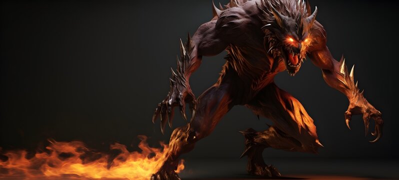 fenrir ifrit humanidad full body. Generative AI