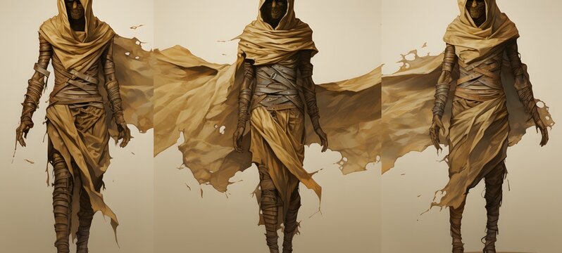 mummy humanidad full body. Generative AI