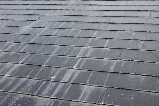 Image of a damaged slate roof