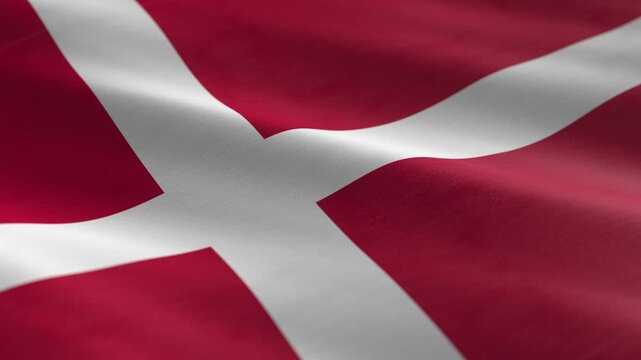 Denmark - waving flag loop