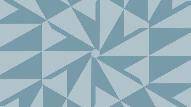 A video showcasing a modern geometric pattern in a soothing blue color scheme