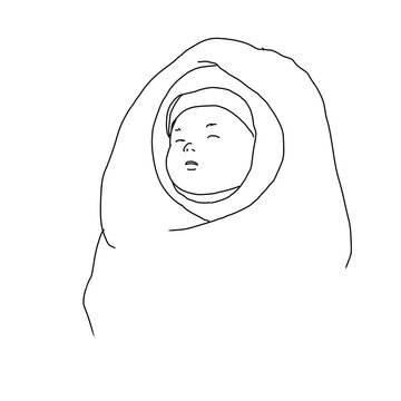 赤ちゃんと冬の外出