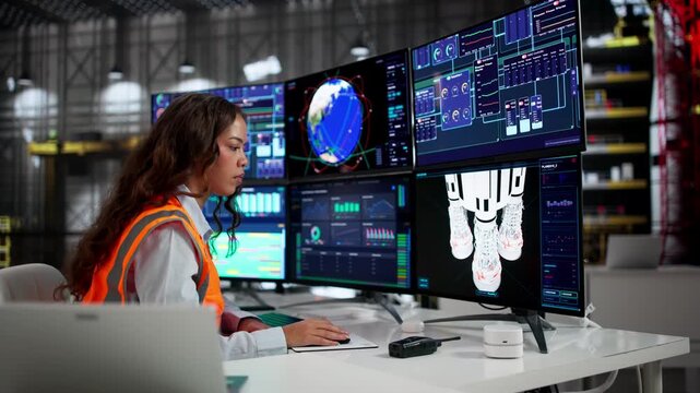 Woman Engineer Designs A 3D Rocket Model