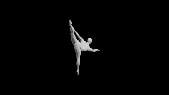 360 Turntable Rotation of a Figure Model