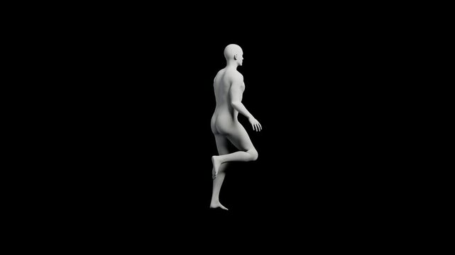Mannequin figure standing front view