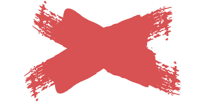 red line of paint isolated, red smear, art eps10