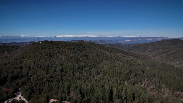 Snowy Pyrenees mountains Catalonia. High quality 4k drone footage
