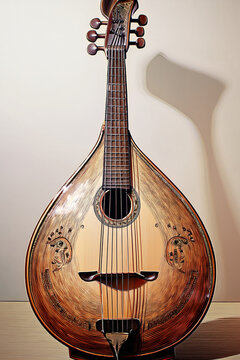 Traditional pipa with detailed wooden craftsmanship

